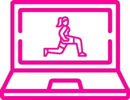 image: Exercise on laptop