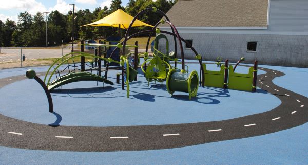 Playground example - Image seen is example only and does not represent actual design. Courtesy Landscape Structures Inc.