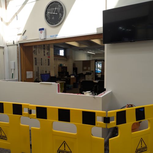 Construction of new welcome center