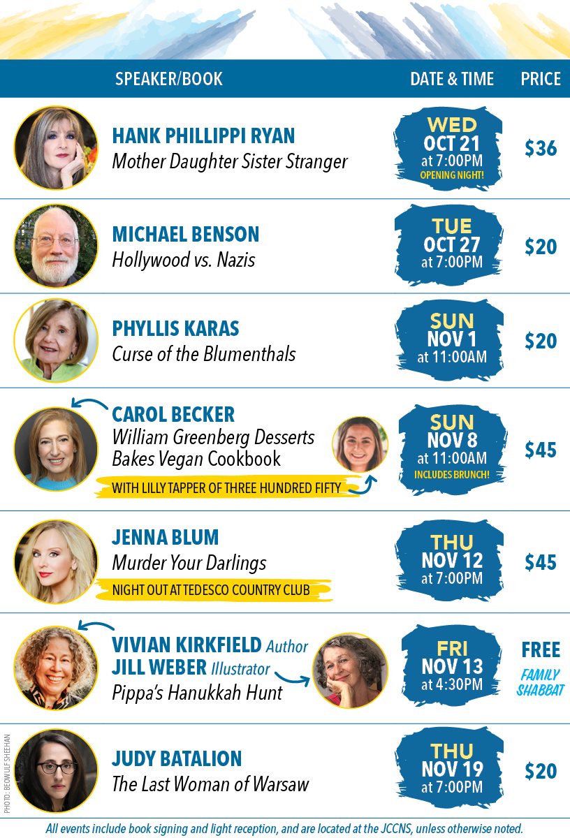 Jewish Book Month Speaker Series 2026 Schedule